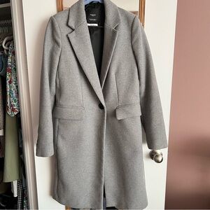 Mango Wool Blend Coat Size XS